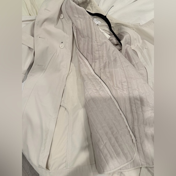 Women's Trench Coat with Warm Lining in Cream by LOFT. NWT - Picture 5 of 6